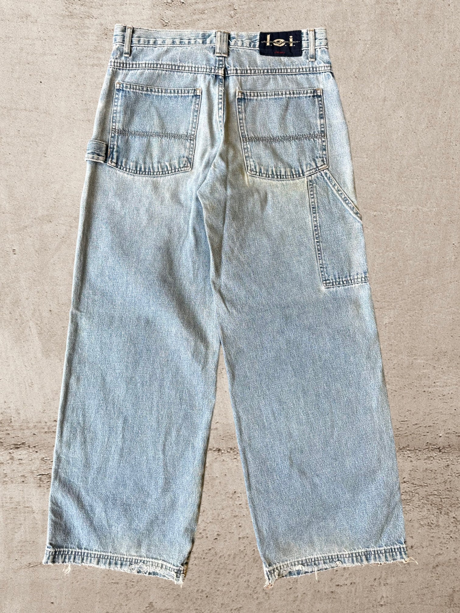 90s L.E.I Fatigue Light Wash Jeans - 32x30