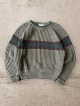 Load image into Gallery viewer, Vintage Gap Striped Green Knit Sweater - Large
