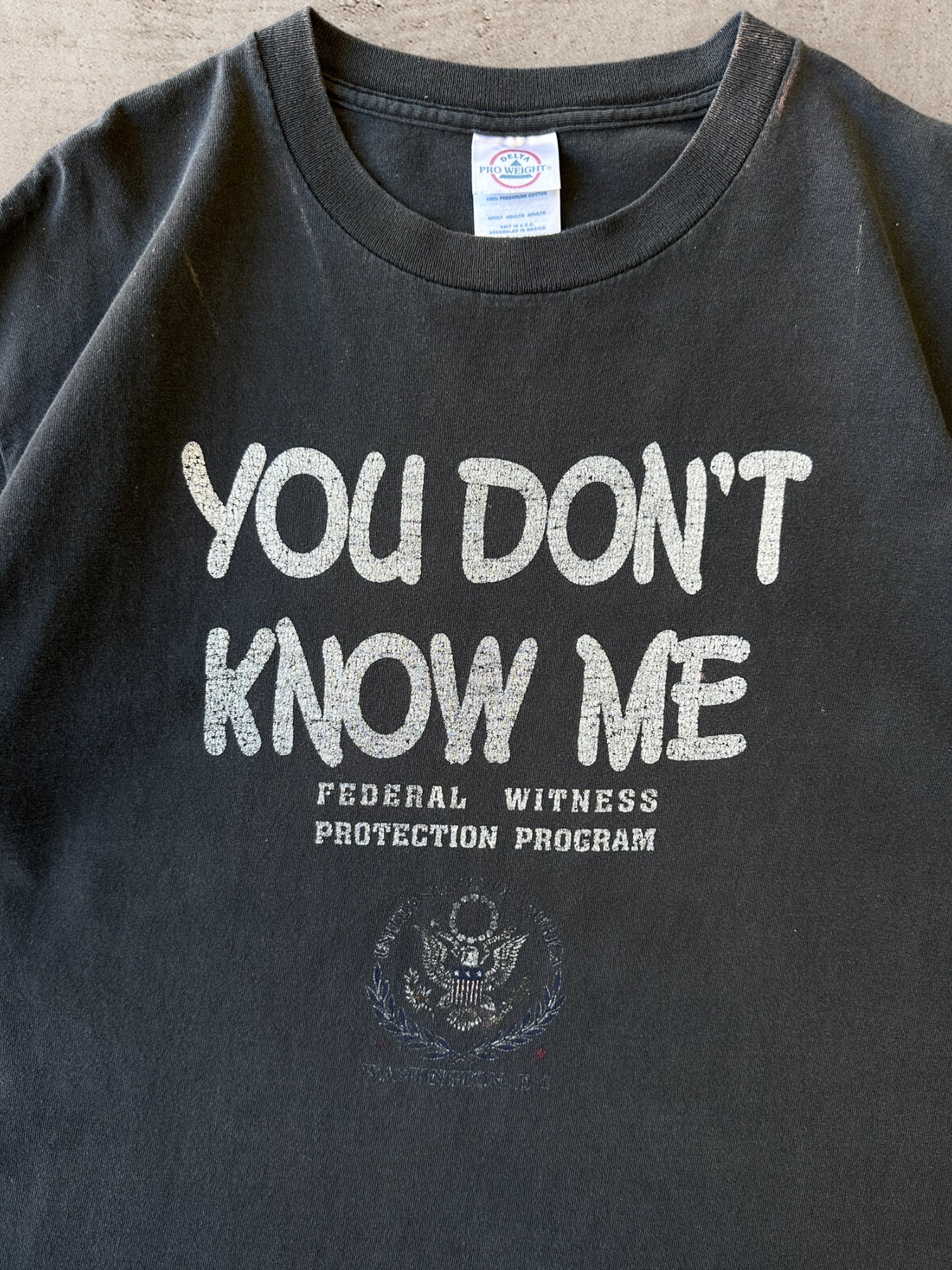90s Witness Protection Program T-Shirt - Medium