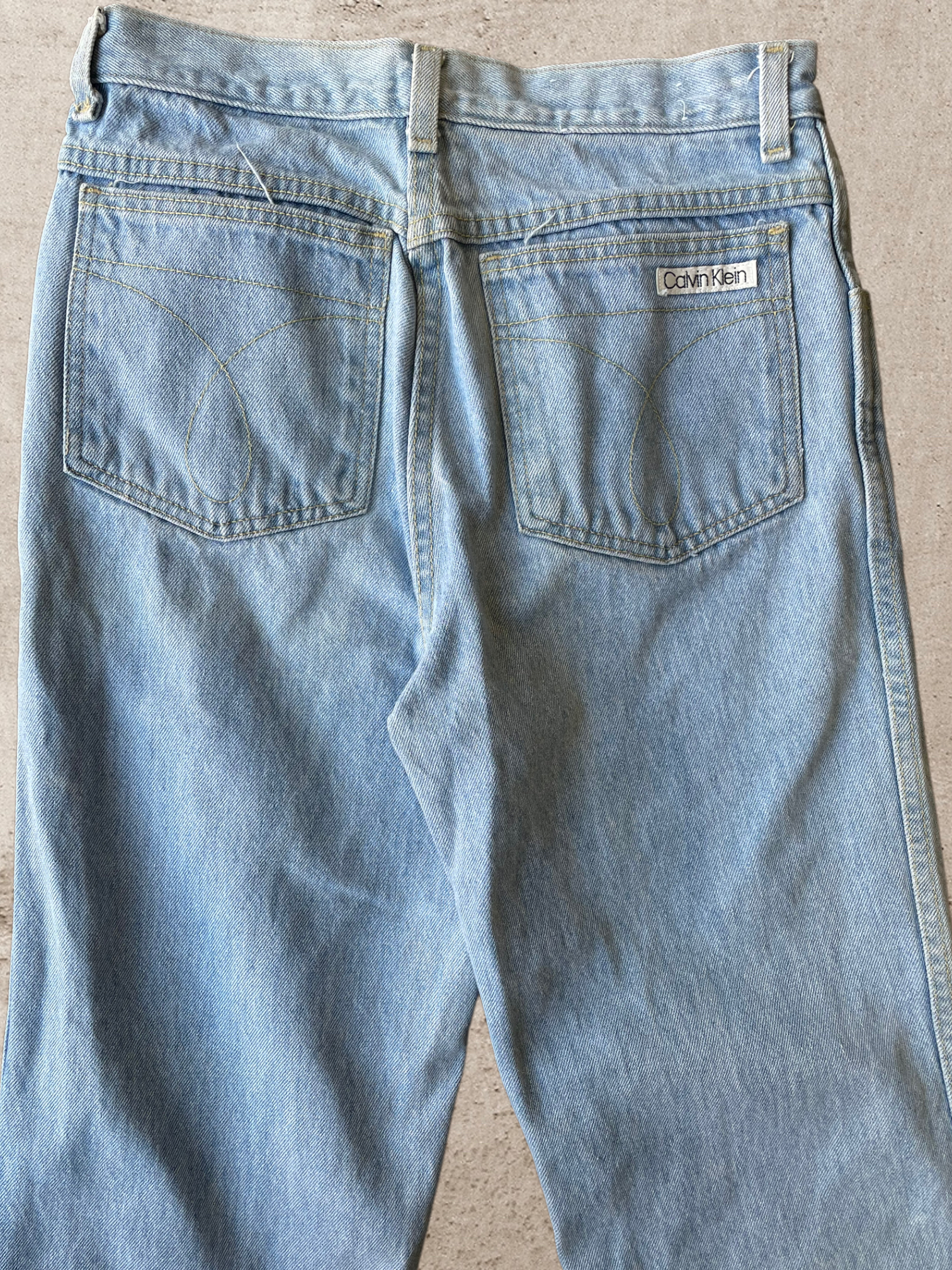 90s Calvin Klein Light Wash Jeans - 28x28
