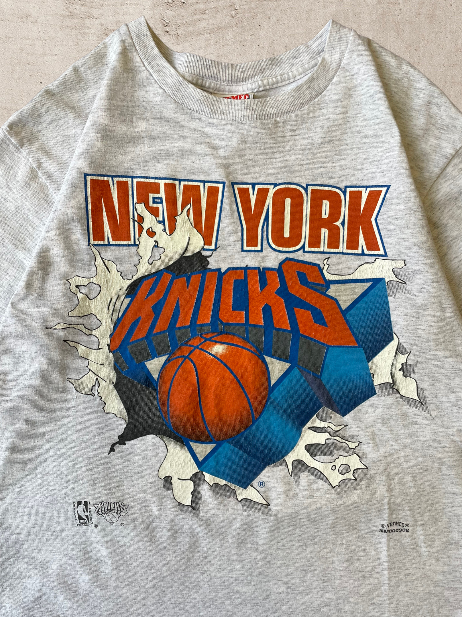 90s New York Knicks Nutmeg T-Shirt - Large