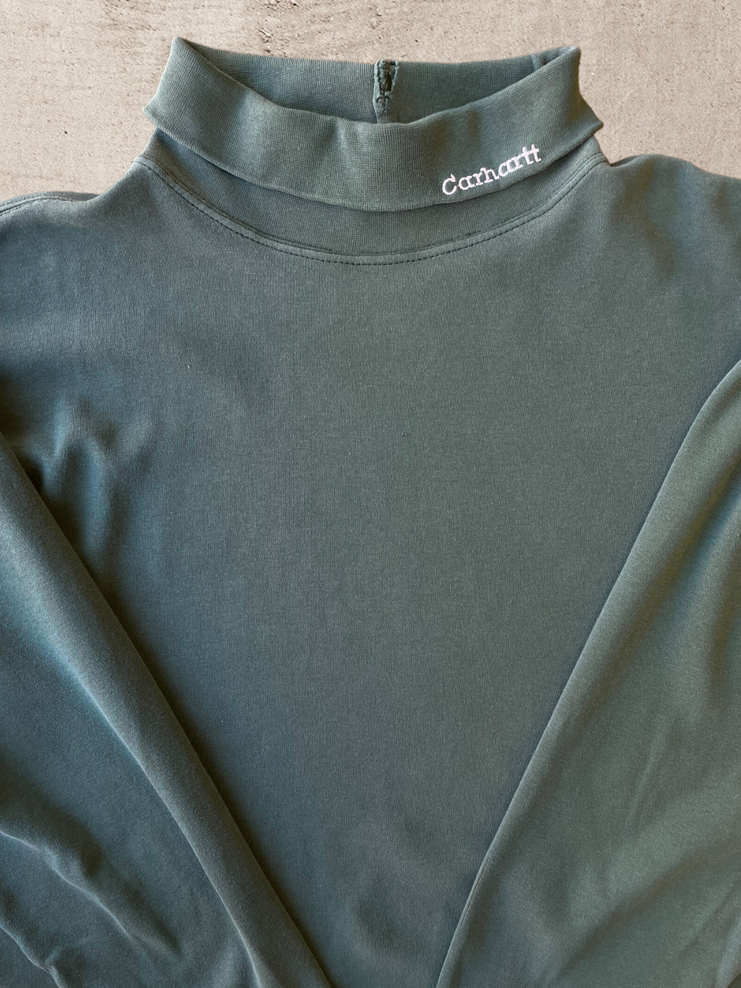 Vintage Carhartt Green Turtle Neck T-Shirt - XL