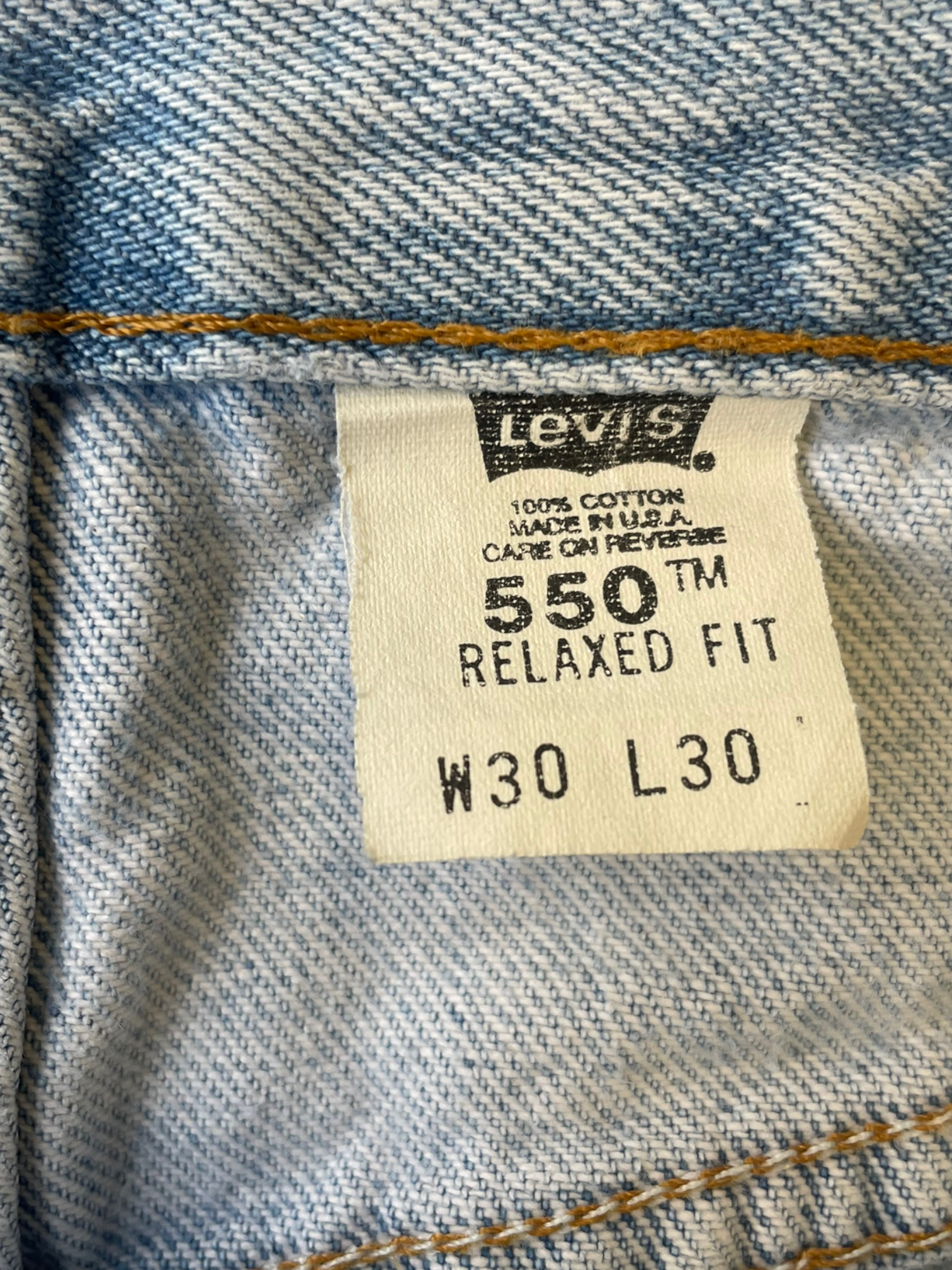 90s Levi 550 Light Wash Jeans - 30x30