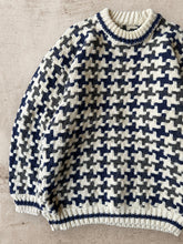 Load image into Gallery viewer, Vintage Hand Loomed  Knit Sweater - Large
