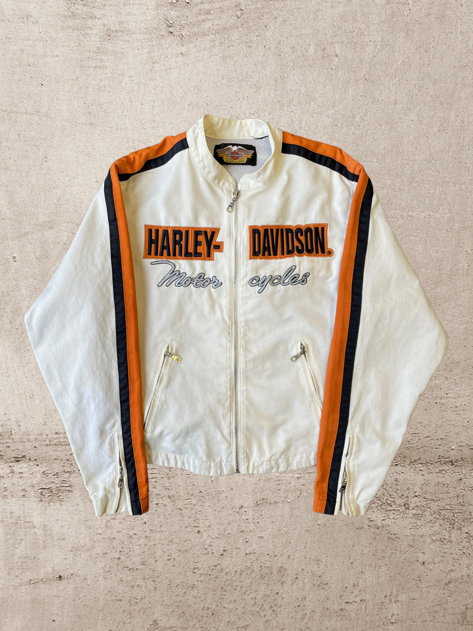 Vintage Harley Davidson Moto Racing Jacket - Medium