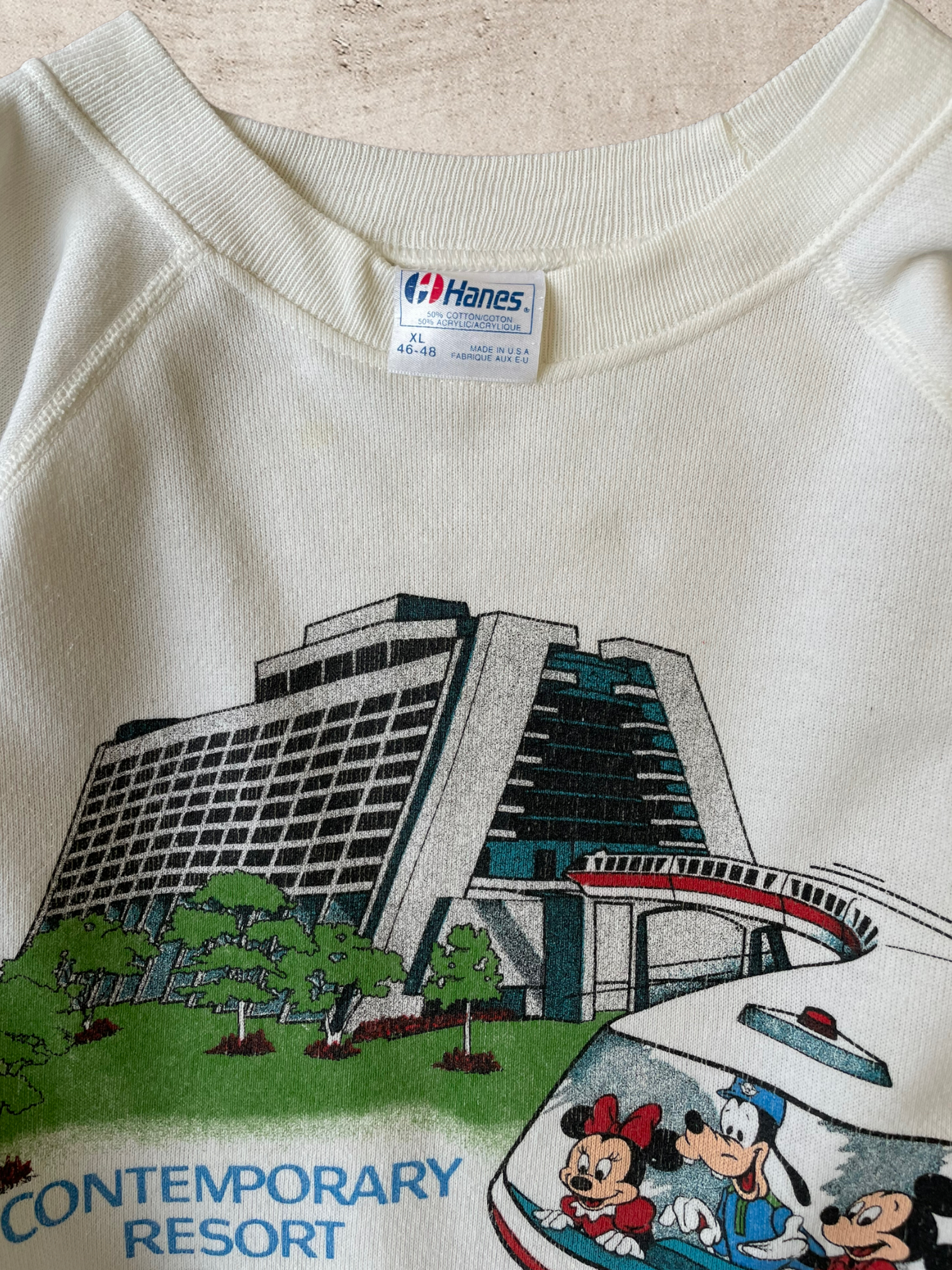 80s Walt Disney Contemporary Resort Crewneck - X-Large