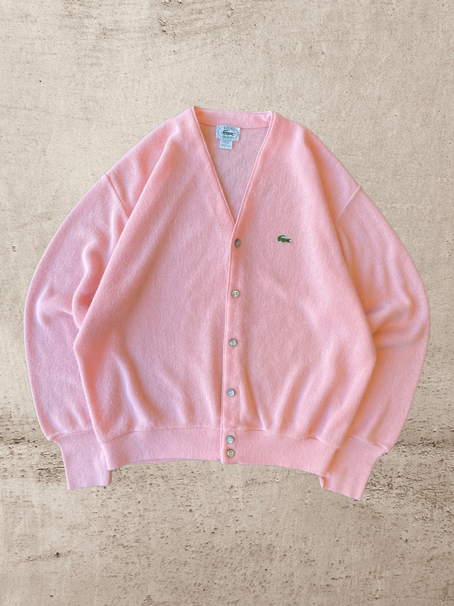 90s Pink Lacoste Cardigan - Large/XL