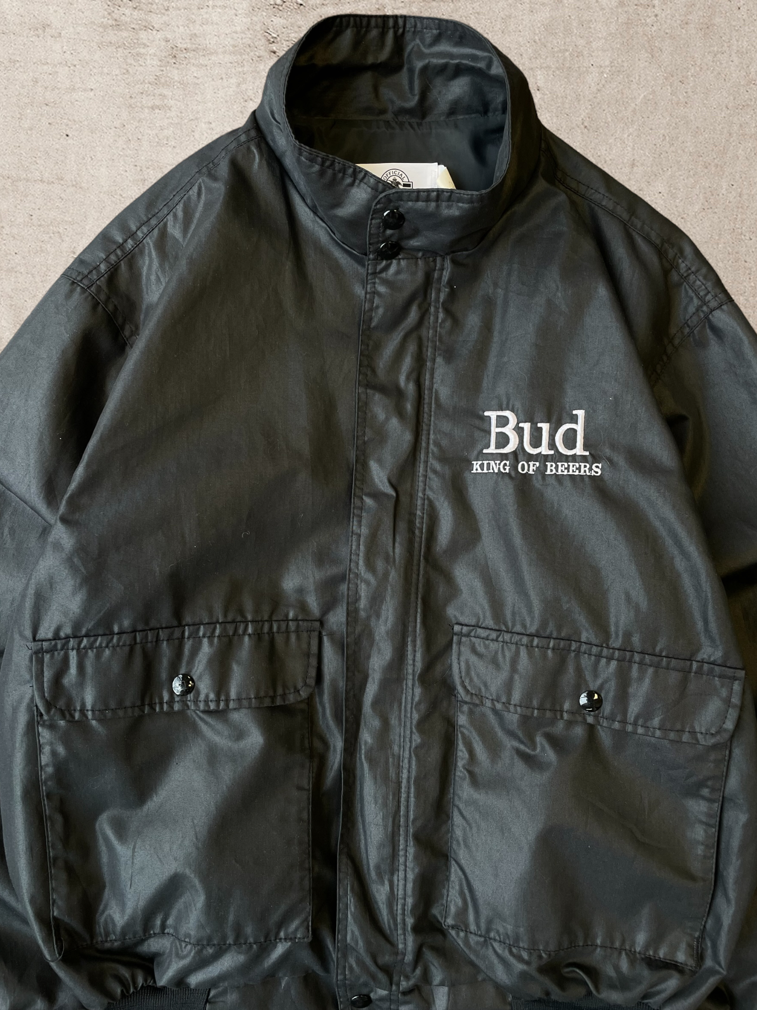 90s Bud King of Beers Windbreaker Jacket - X-Large