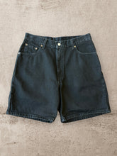 Load image into Gallery viewer, 90s Levi Black Jean Shorts - 32”
