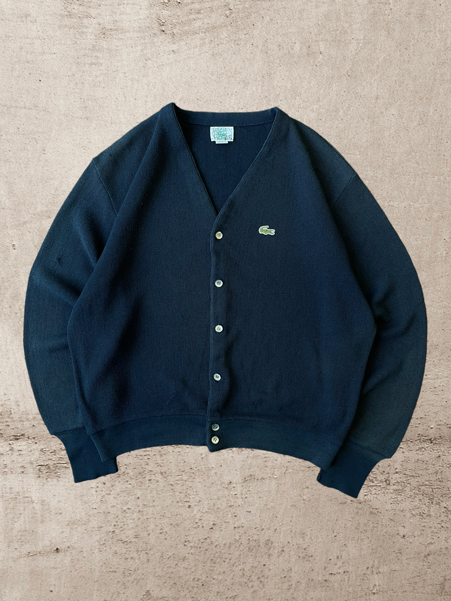 90s Blue Lacoste Cardigan - X-Large