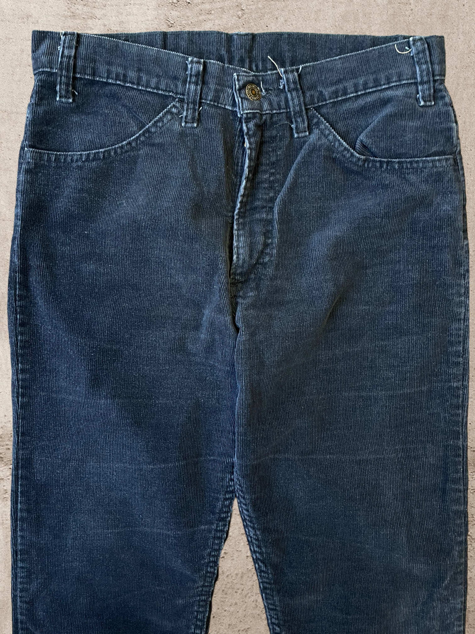 Vintage Levi Navy Blue Corduroy Pants - 32x31