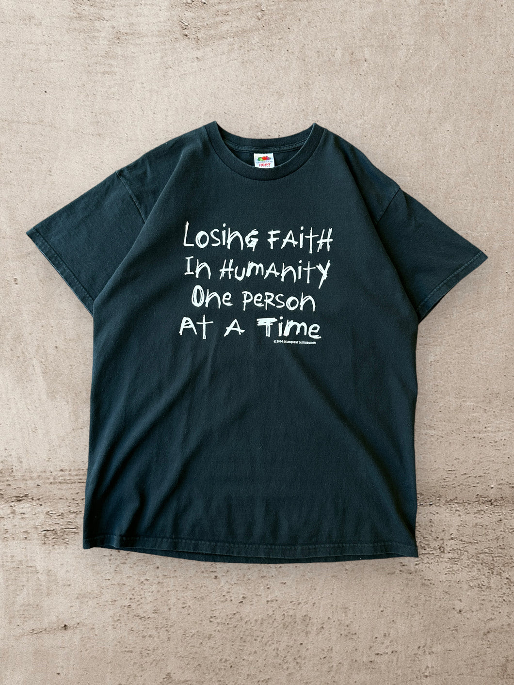 2004 Losing Faith Graphic T-Shirt - XL