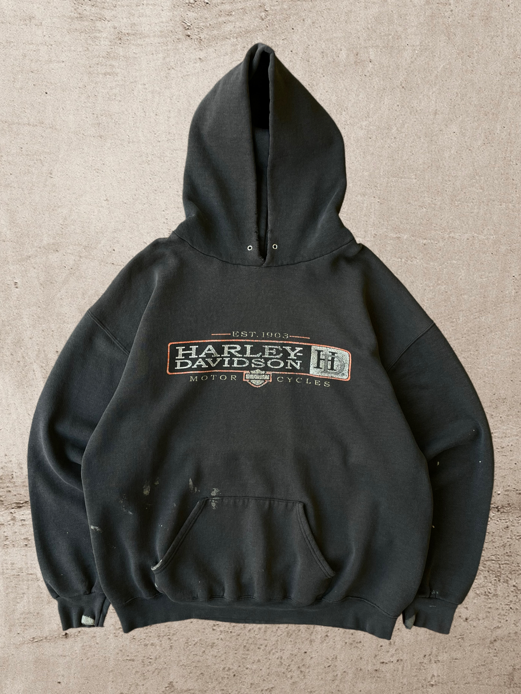 1997 Distressed Harley Davidson Sweatshirt - Large