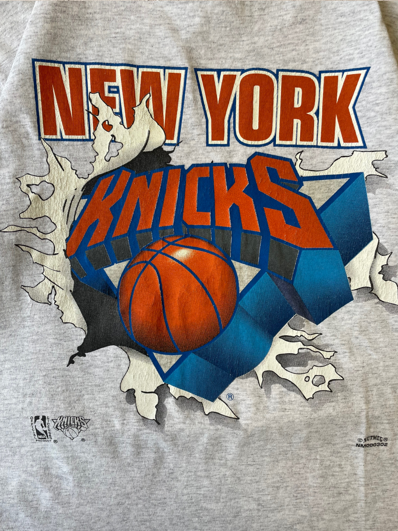 90s New York Knicks Nutmeg T-Shirt - Large