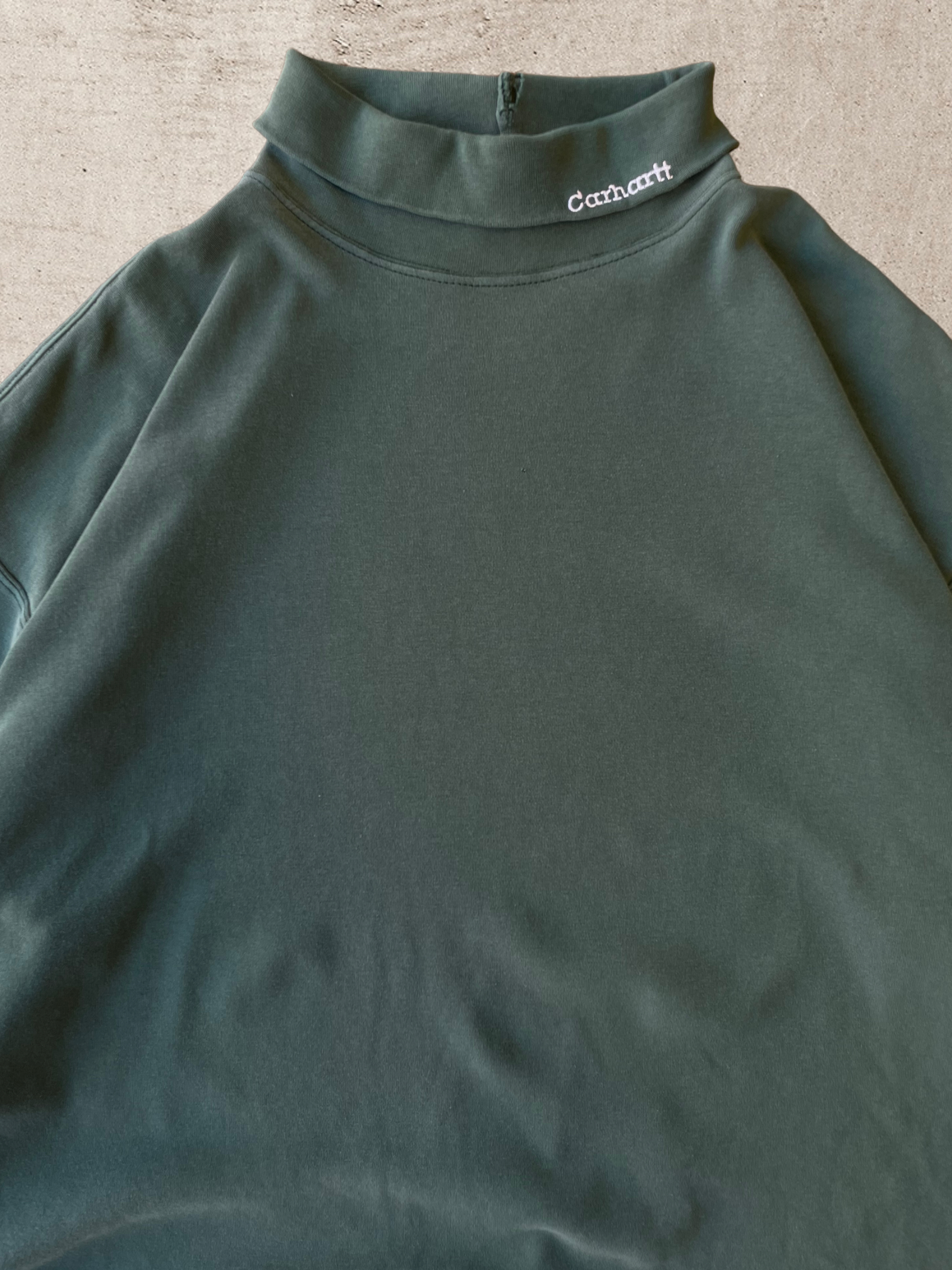 Vintage Carhartt Green Turtle Neck T-Shirt - XL