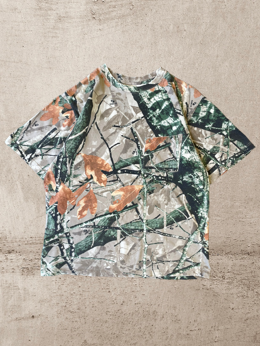Vintage Real Tree Camo T-Shirt - Large