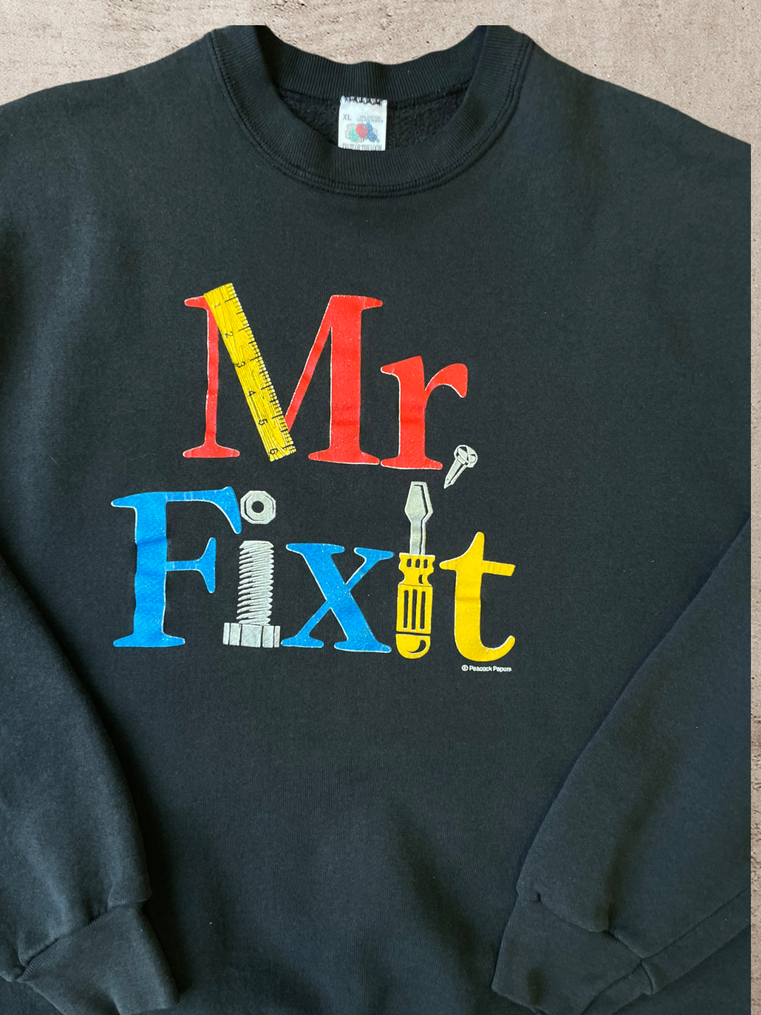 90s Mr Fix It Crewneck - X-Large