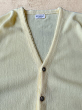 Load image into Gallery viewer, Vintage Yellow Knit Cardigan - XL
