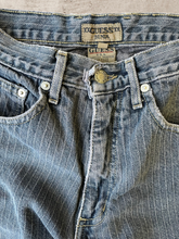 Load image into Gallery viewer, 90s Guess Stripped Jeans - 27x26
