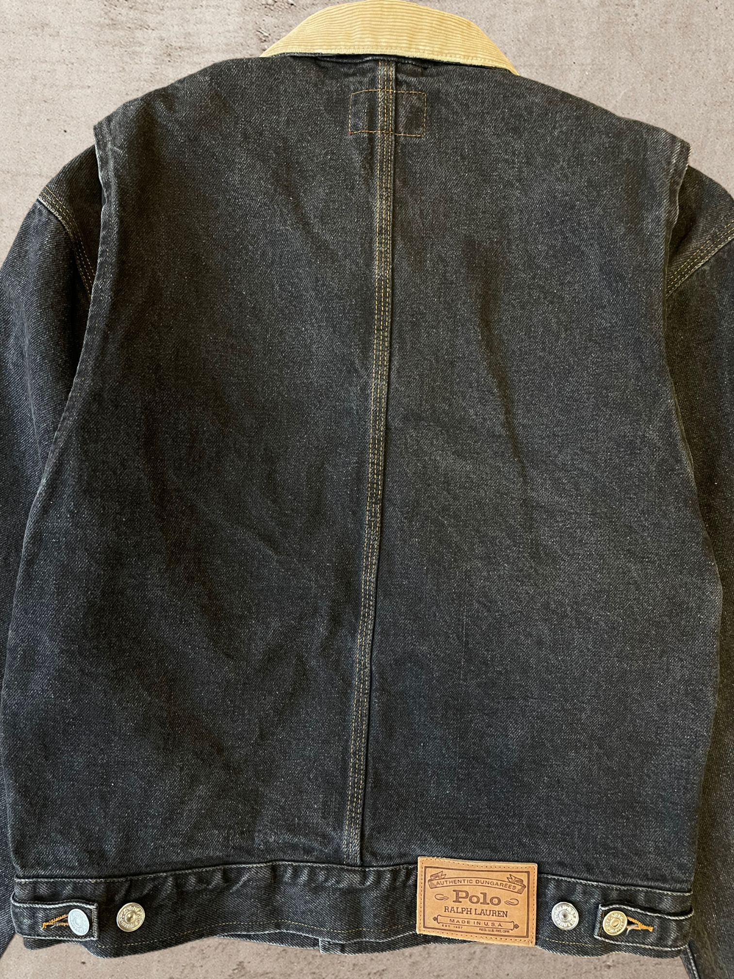 90s Polo Ralph Lauren Dungarees Denim Jacket - Medium