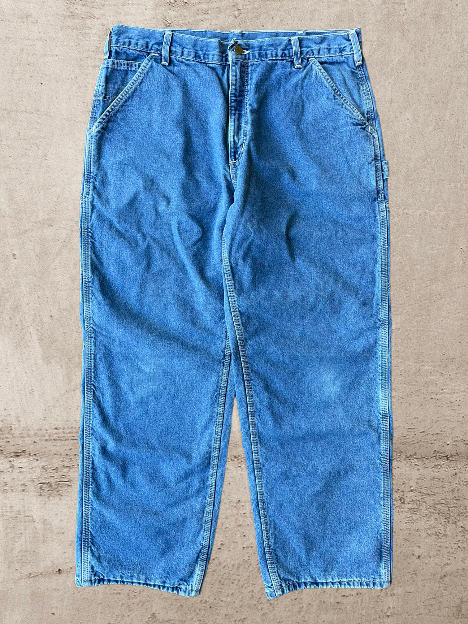 90s Carhartt Blanket Lined Carpenter Jeans- 36x29
