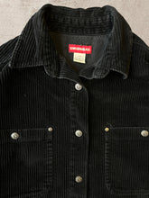 Load image into Gallery viewer, Vintage Black Corduroy Button Up Jacket - Large
