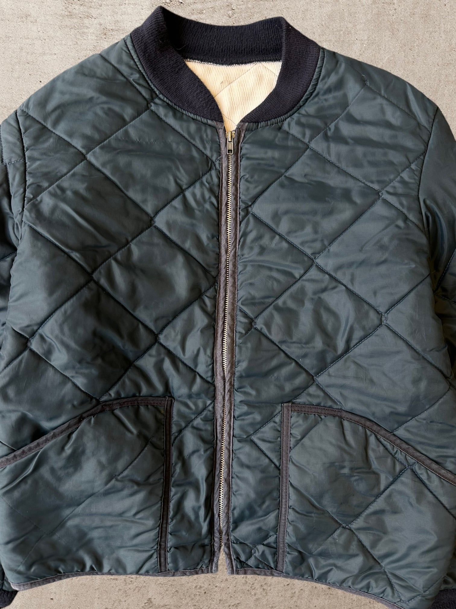 Vintage Thermal Lined Quilted Jacket - Large