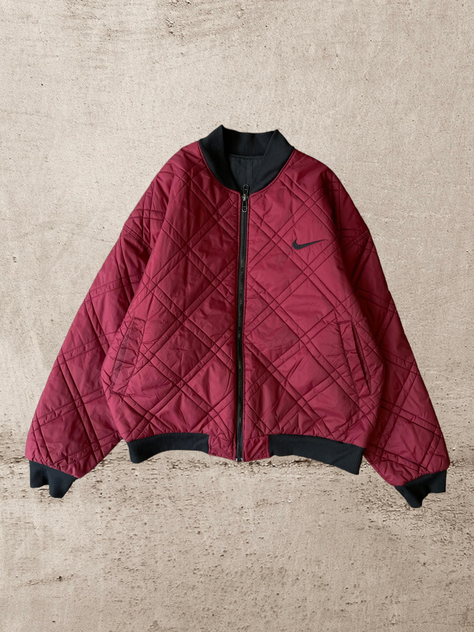 90s Nike Reversible Quilted Jacket - X-Large