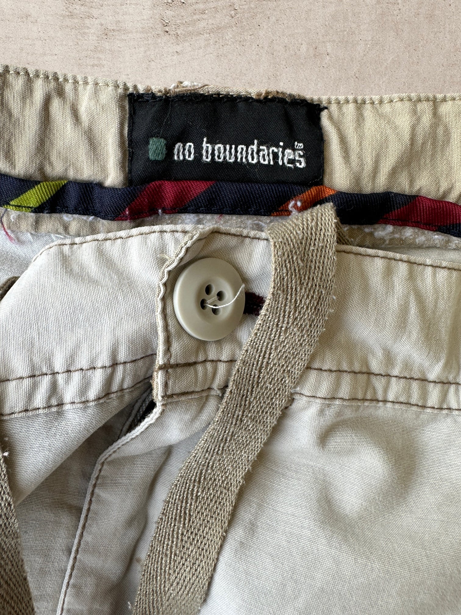 Vintage No Boundaries Baggy Cargo Pants Adjustable Waist - 38x33