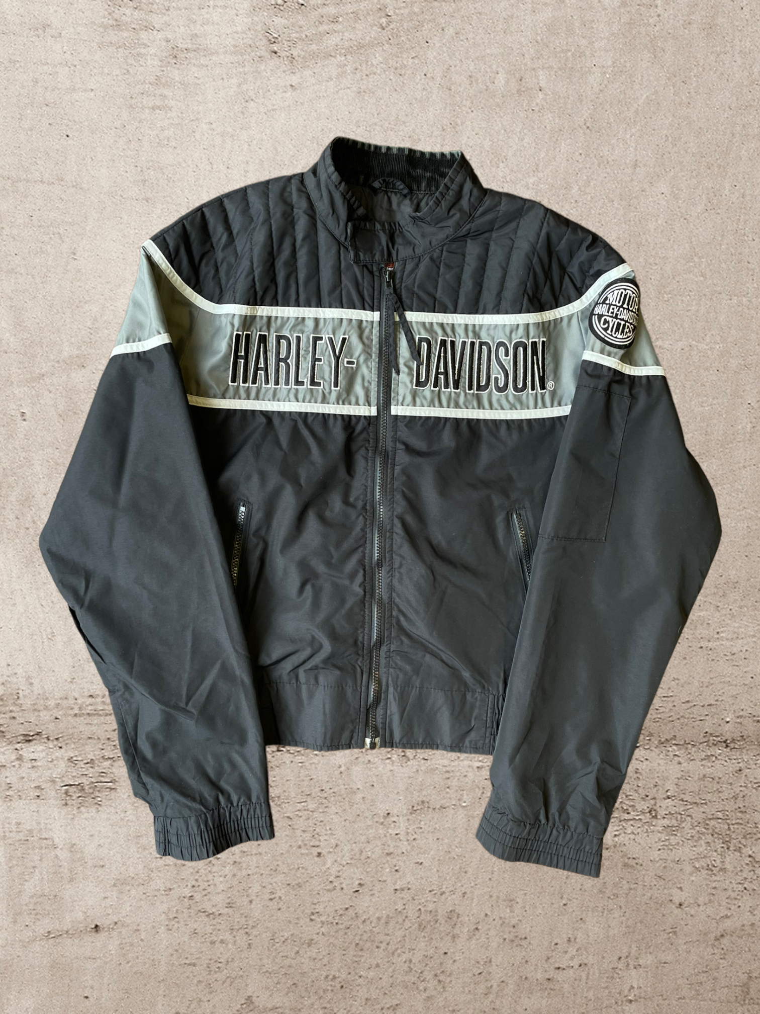 Vintage Harley Davidson Moto Racing Jacket - Medium/Large