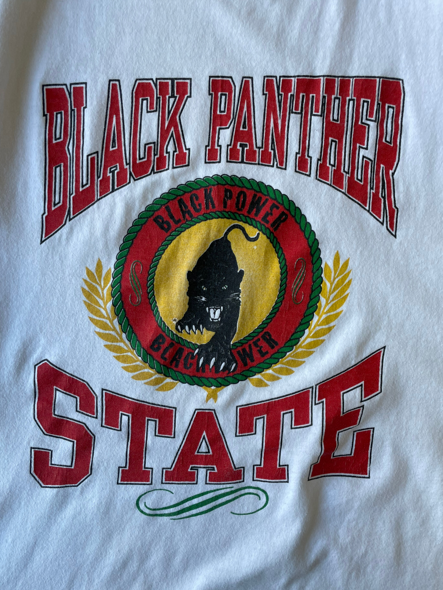 90s Black Panther State T-Shirt - XL