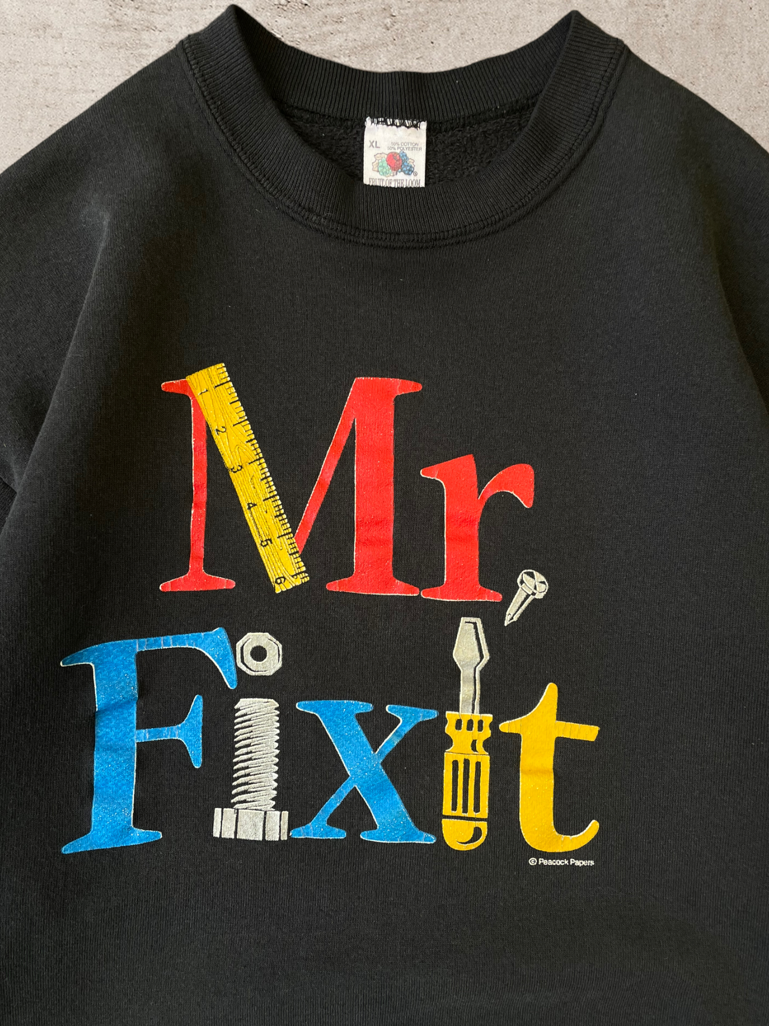 90s Mr Fix It Crewneck - X-Large