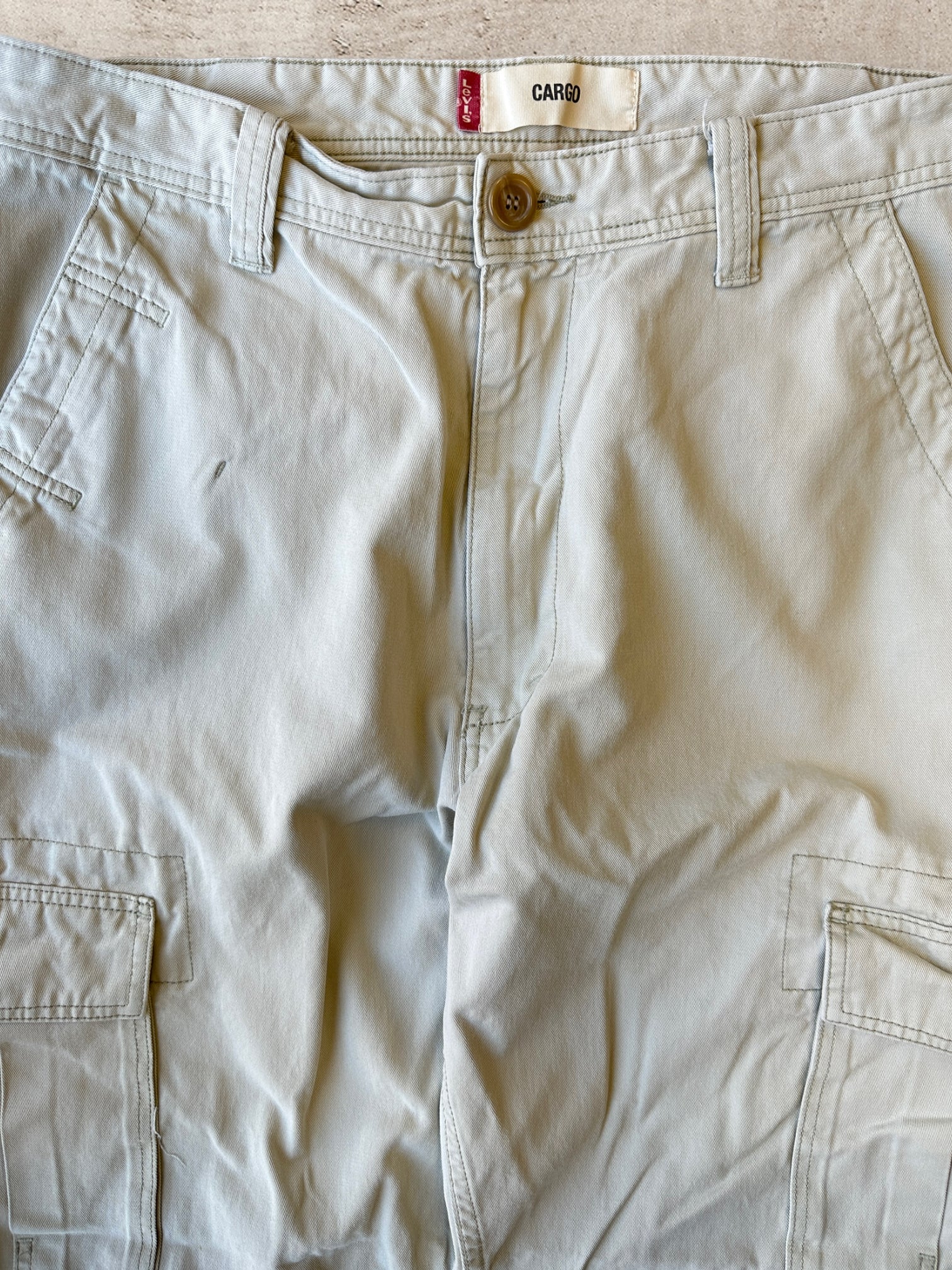 Vintage Levi Tan Baggy Cargo Pants - 36x29