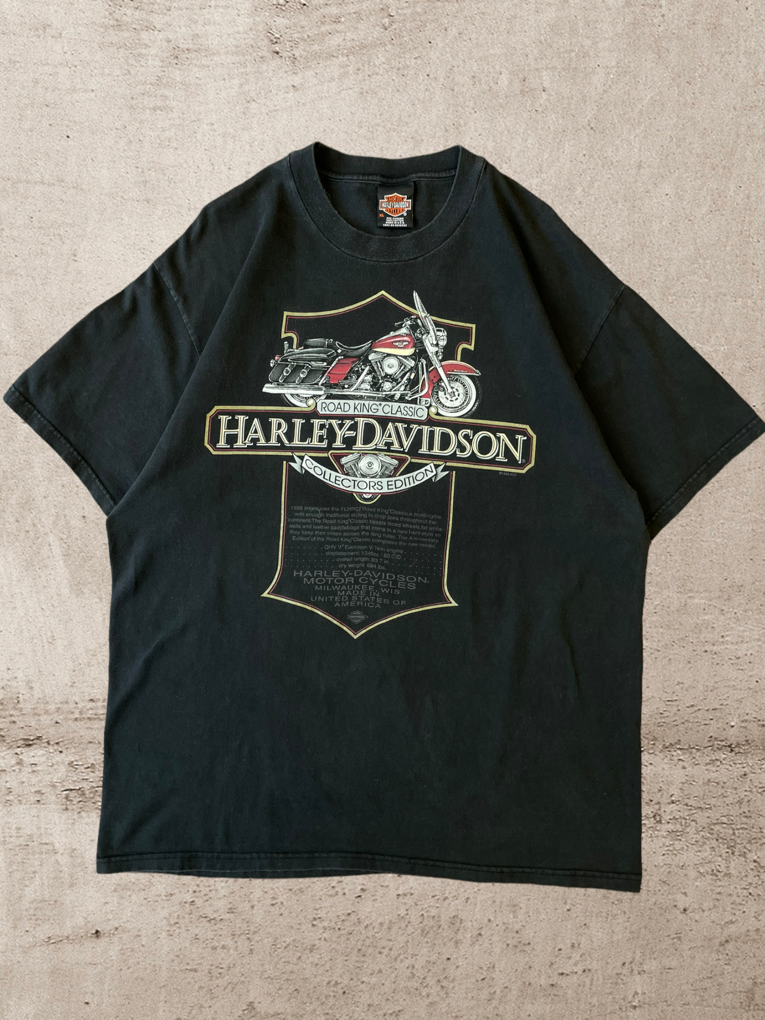 1998 Harley Davidson T-Shirt - X-Large