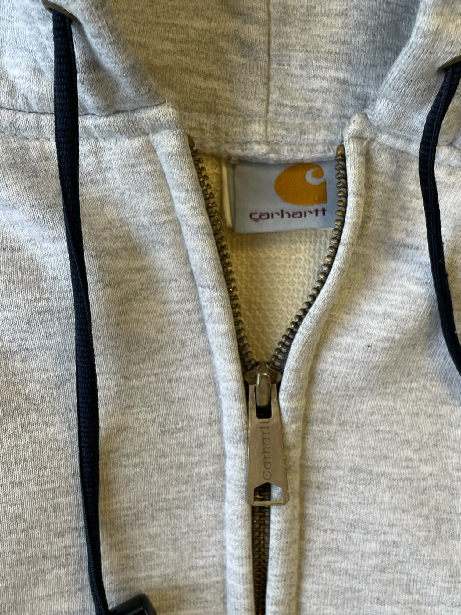 90s Carhartt Thermal Lined Zip up Sweatshirt - X-Large