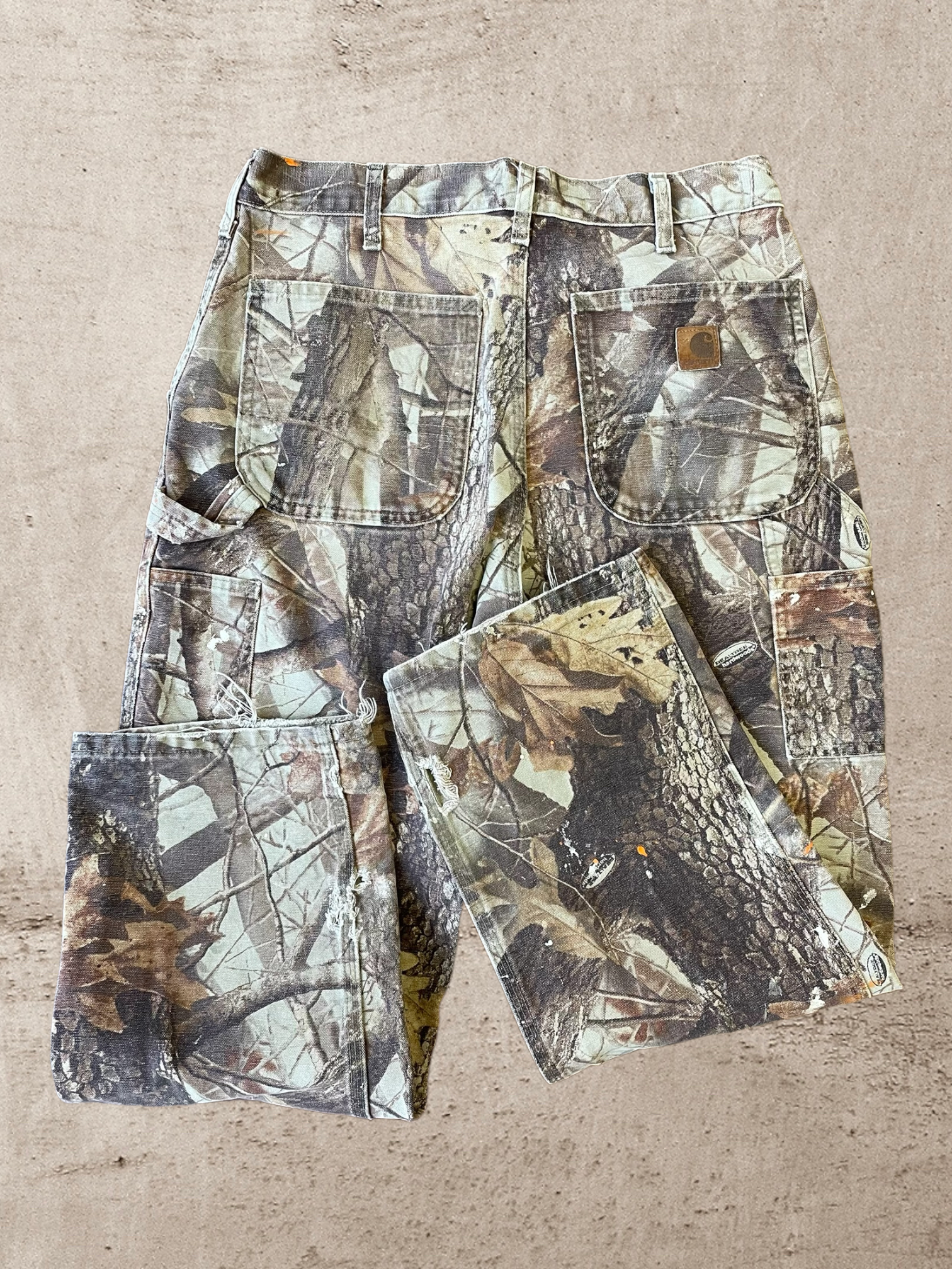 90s Carhartt Real Tree Camo Carpenter Utility Pants - 32x29