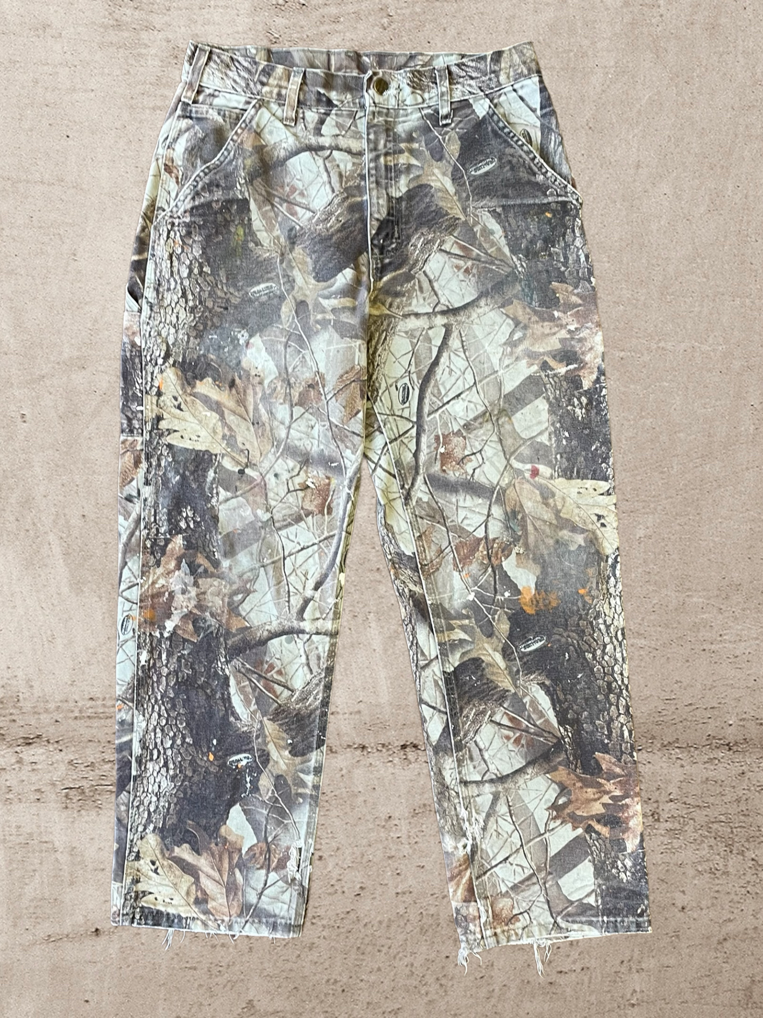 90s Carhartt Real Tree Camo Carpenter Utility Pants - 32x29