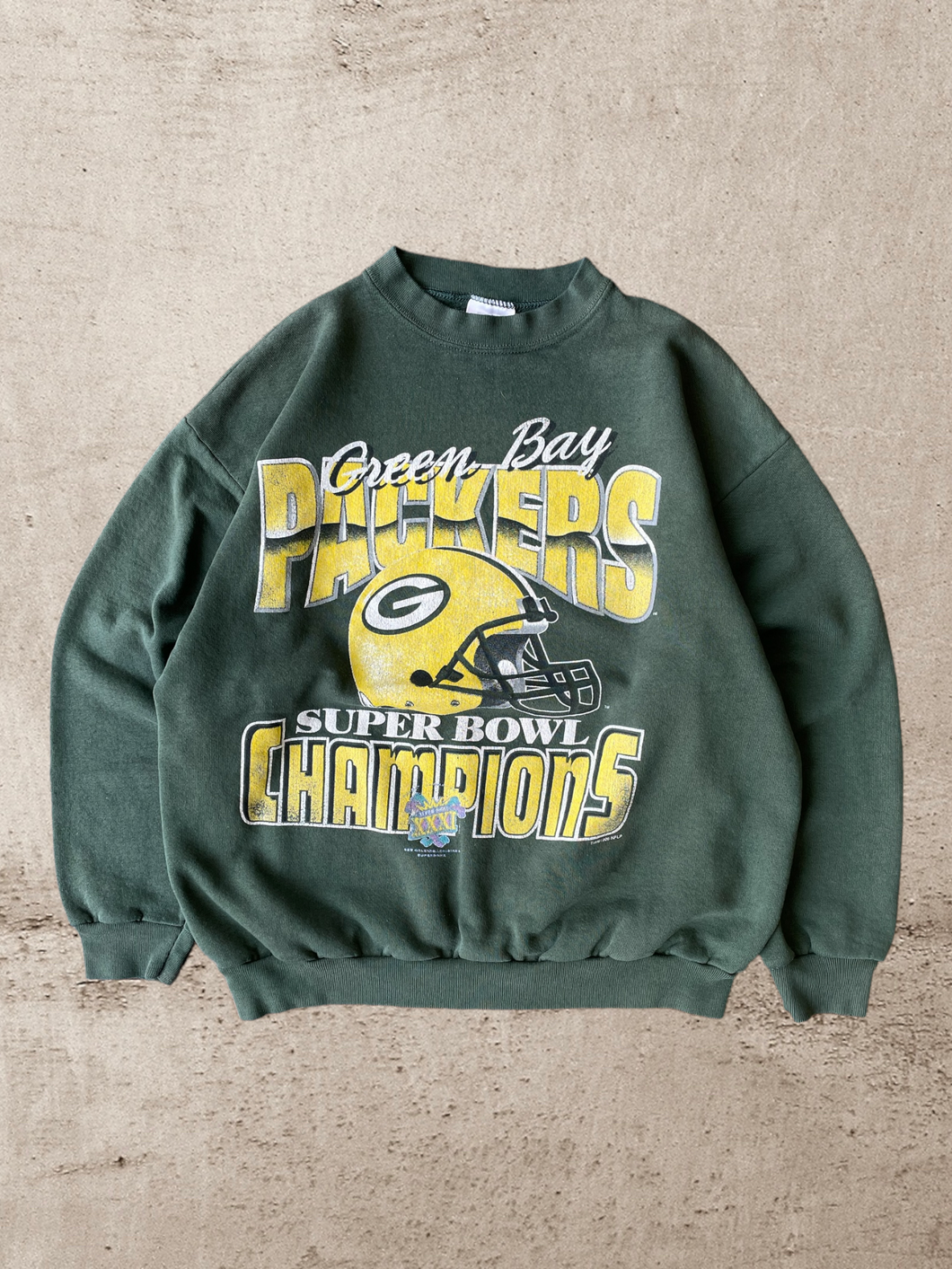 1996 Green Bay Packers Super Bowl Champions Crewneck - Large