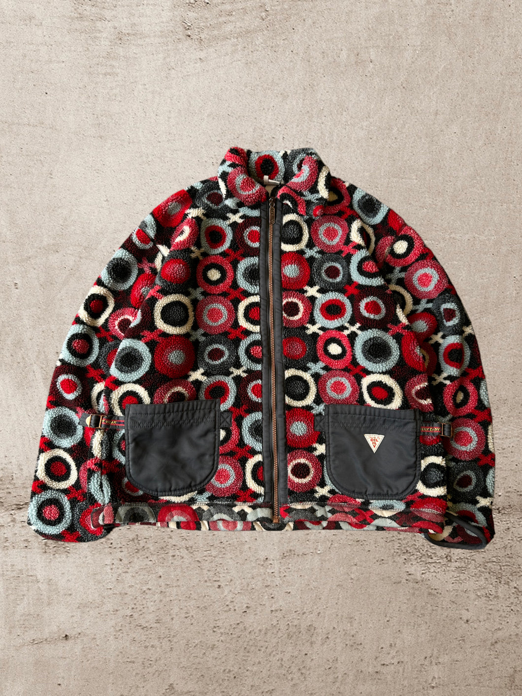 90s Oilily Patterned Fleece Jacket - Large
