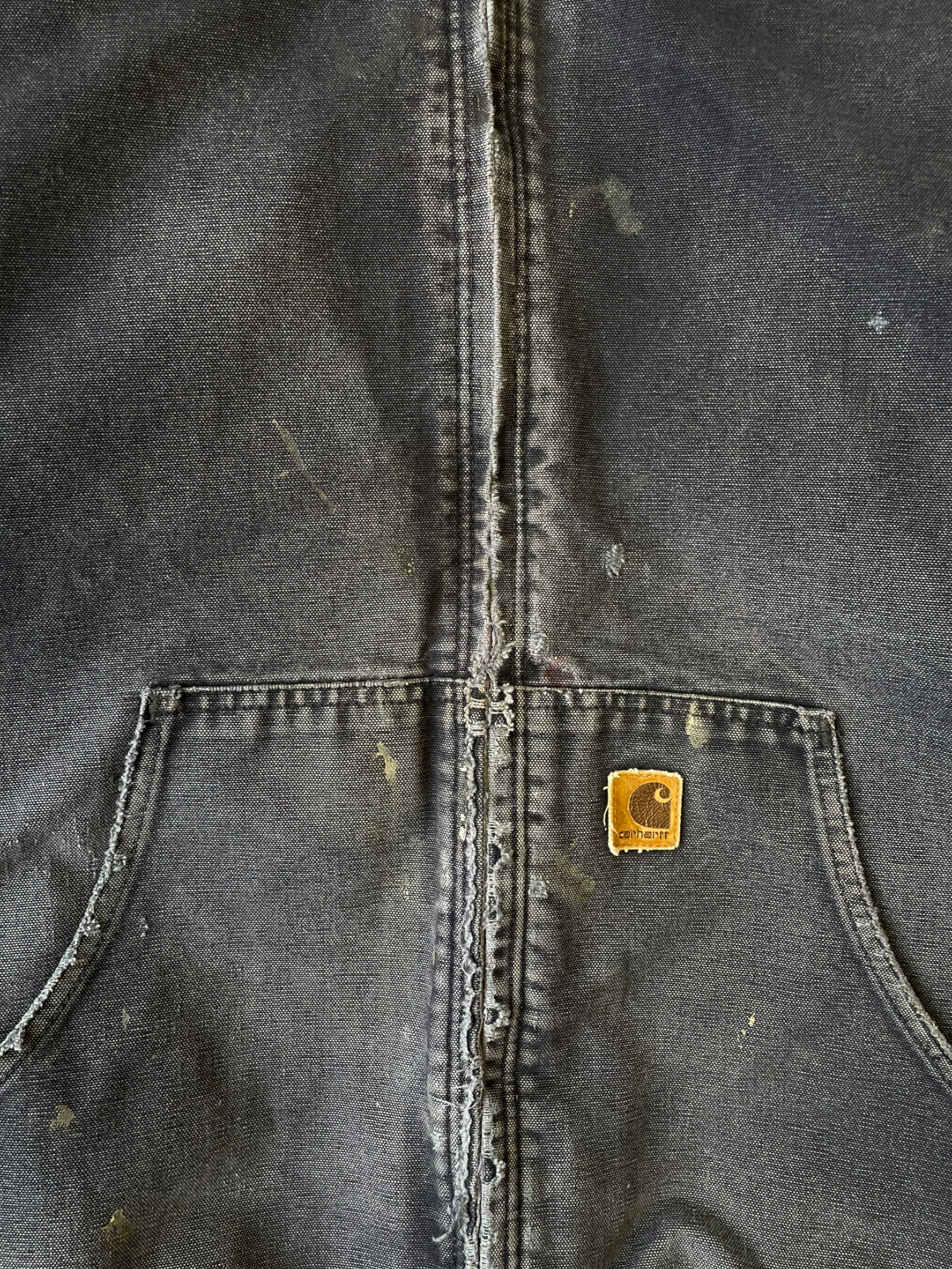 90s Carhartt Distressed Hooded Jacket - XL