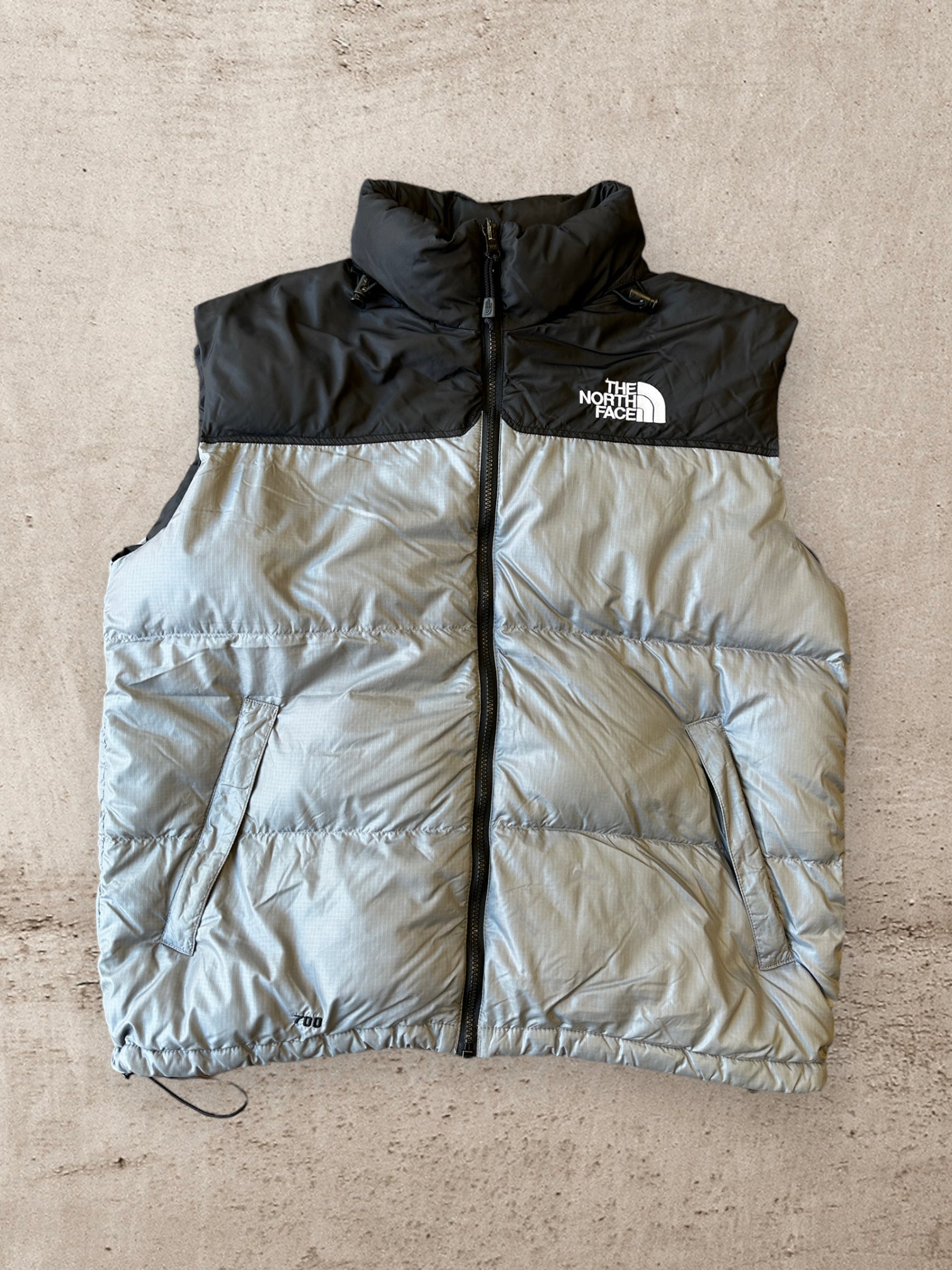 The North Face 700 Puffer Vest Silver/Grey - XL
