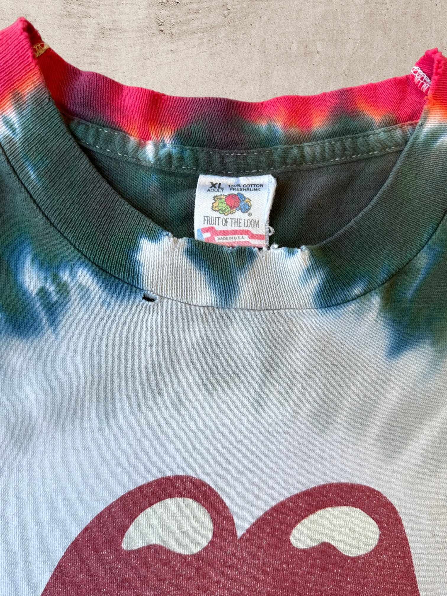 1994 Rolling Stones Tie Dye Shirt - XL