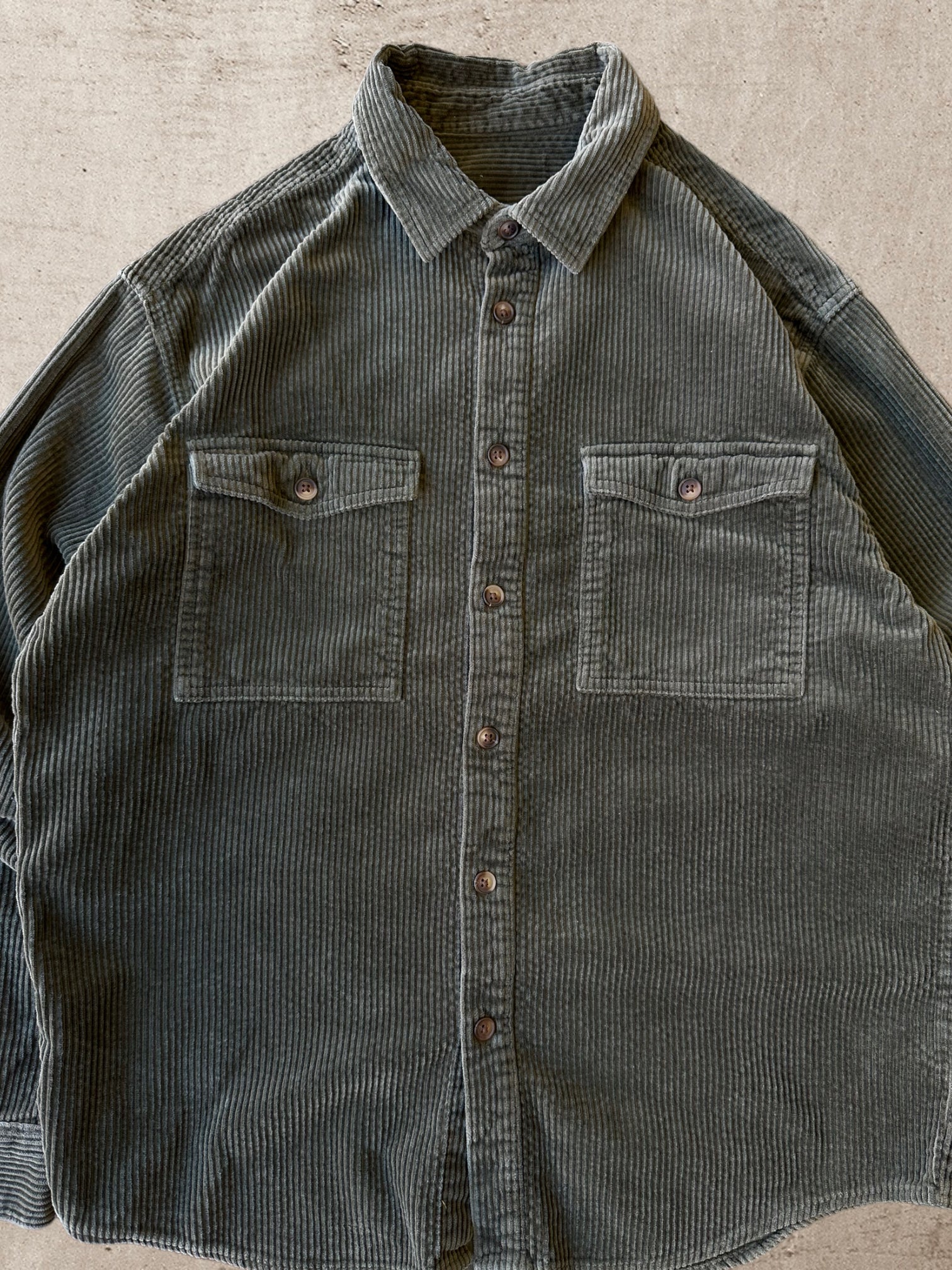 Vintage Green Corduroy Button Up - Large – The Juncture