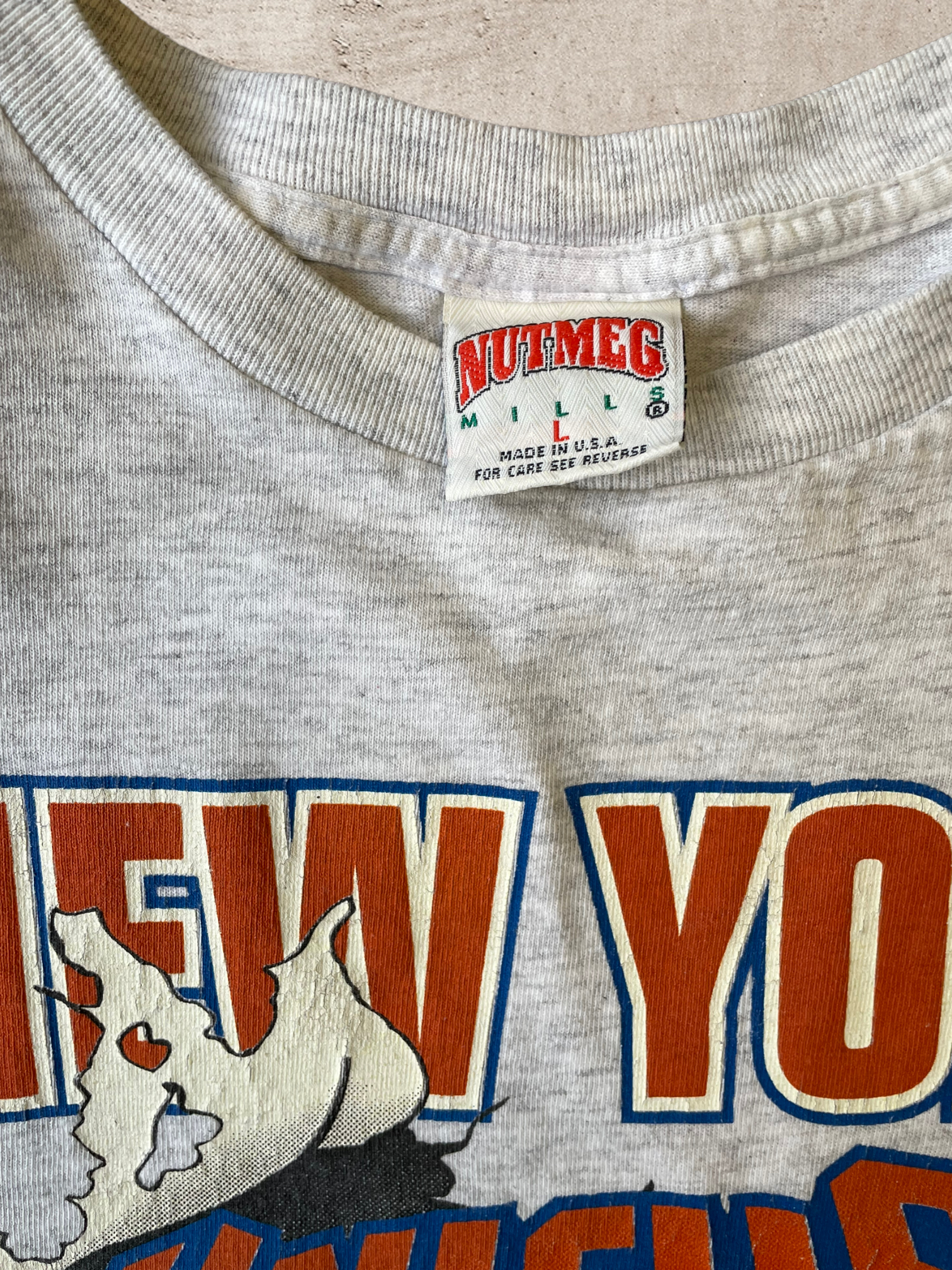 90s New York Knicks Nutmeg T-Shirt - Large