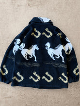 Load image into Gallery viewer, 90s Western Fleece Button Up - XL
