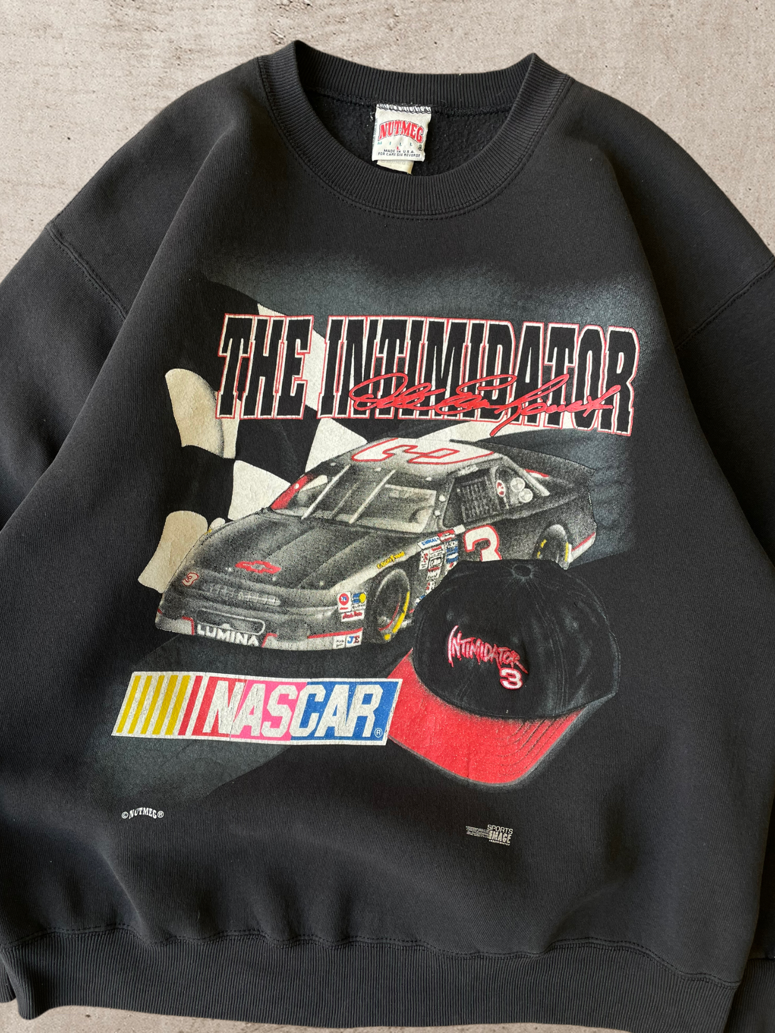 90s Nascar Dale Earnhardt Racing Crewneck - Large