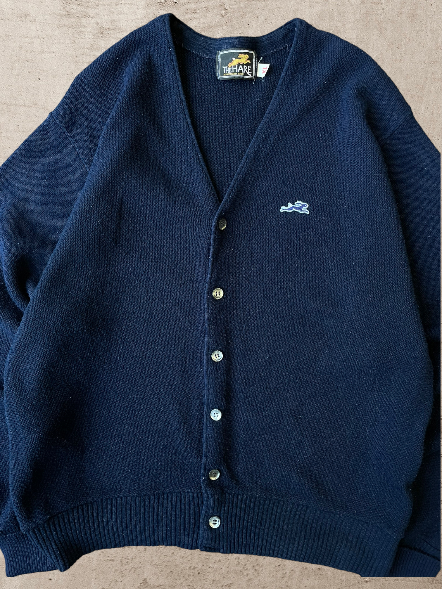 90s Blue Cardigan - X-Large