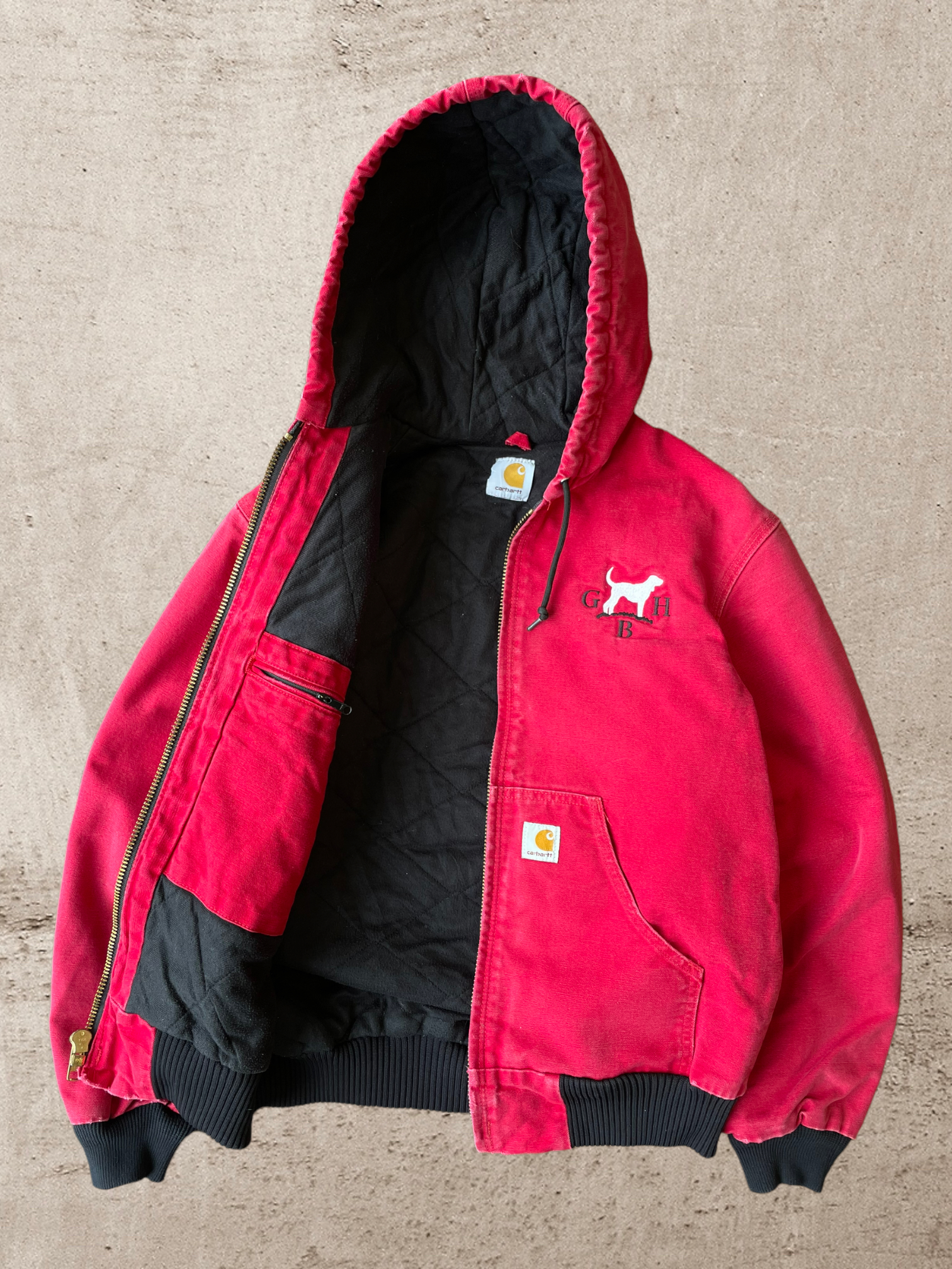 90s Carhartt Hooded Jacket - Medium