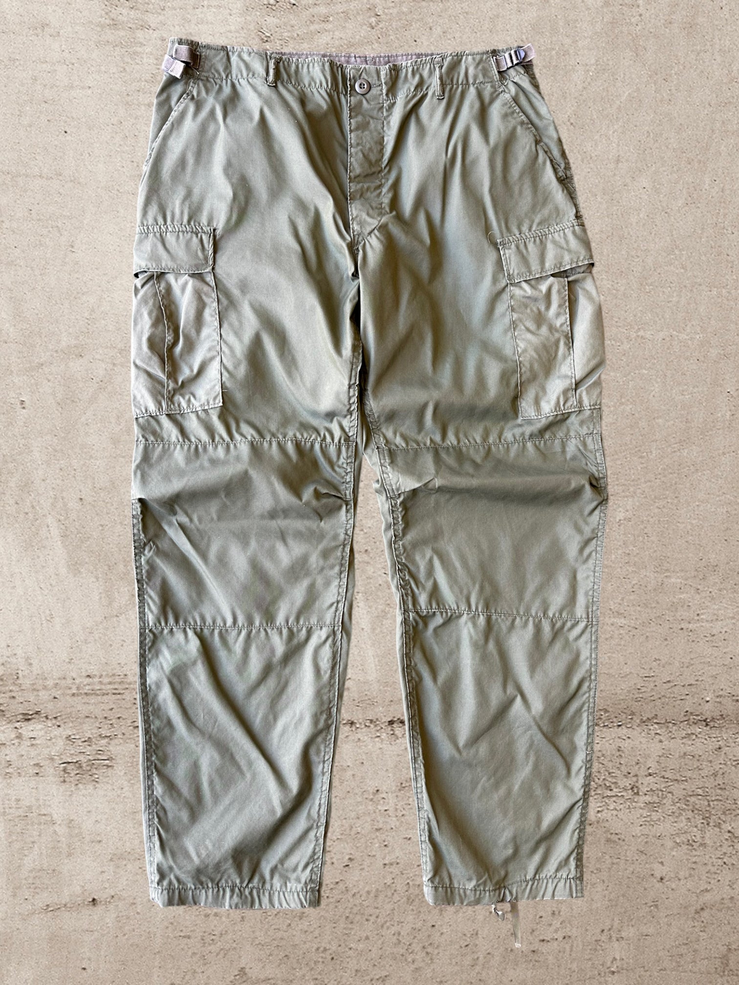 Vintage Military Green Cargo Pants - 35-39x31
