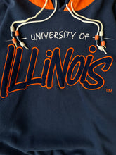 Load image into Gallery viewer, 90s University of Illinois Double Hooded Sweatshirt - Large /X-Large
